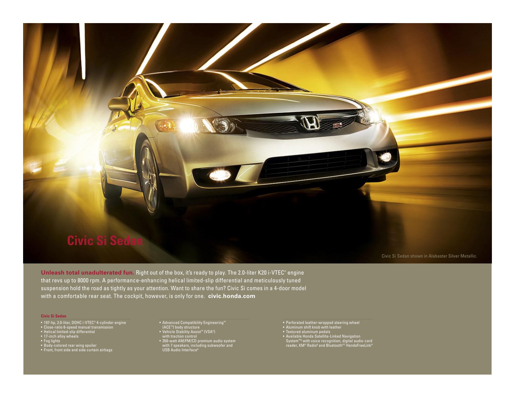 2009 Honda Brochure Page 11